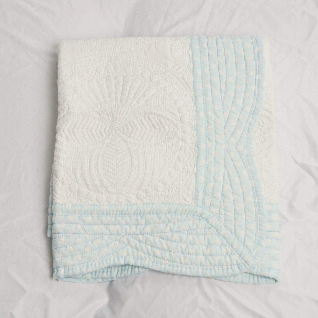 Blue Polka Dot Quilt