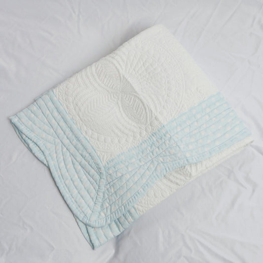 Blue Polka Dot Quilt