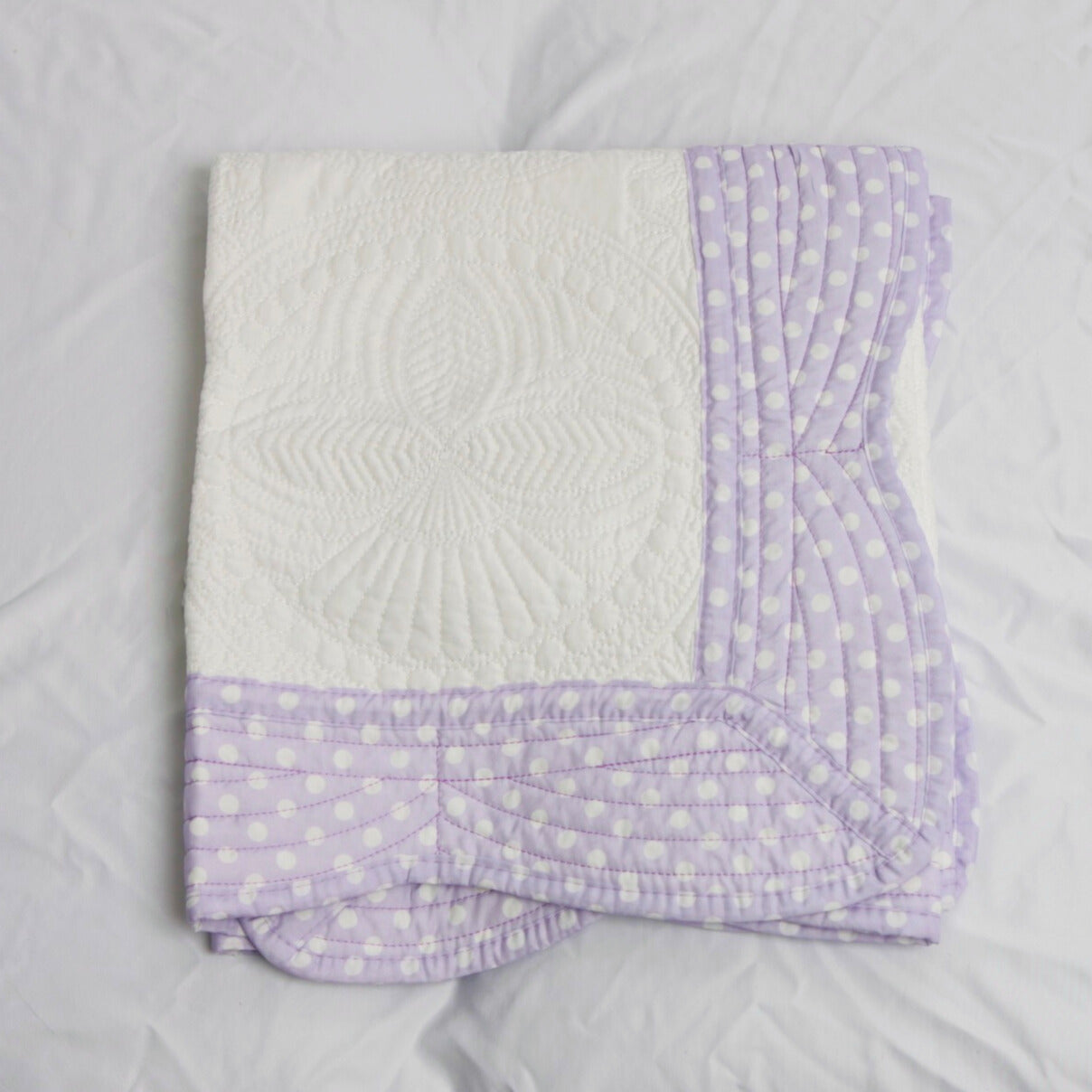 Purple Polka Dot Quilt