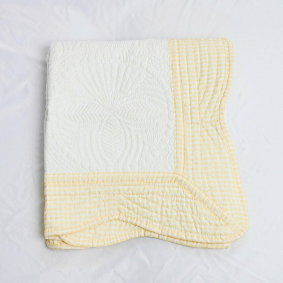 Yellow Gingham Quilt