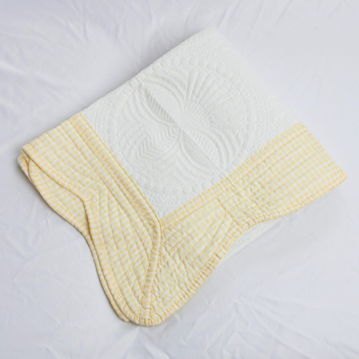 Yellow Gingham Quilt