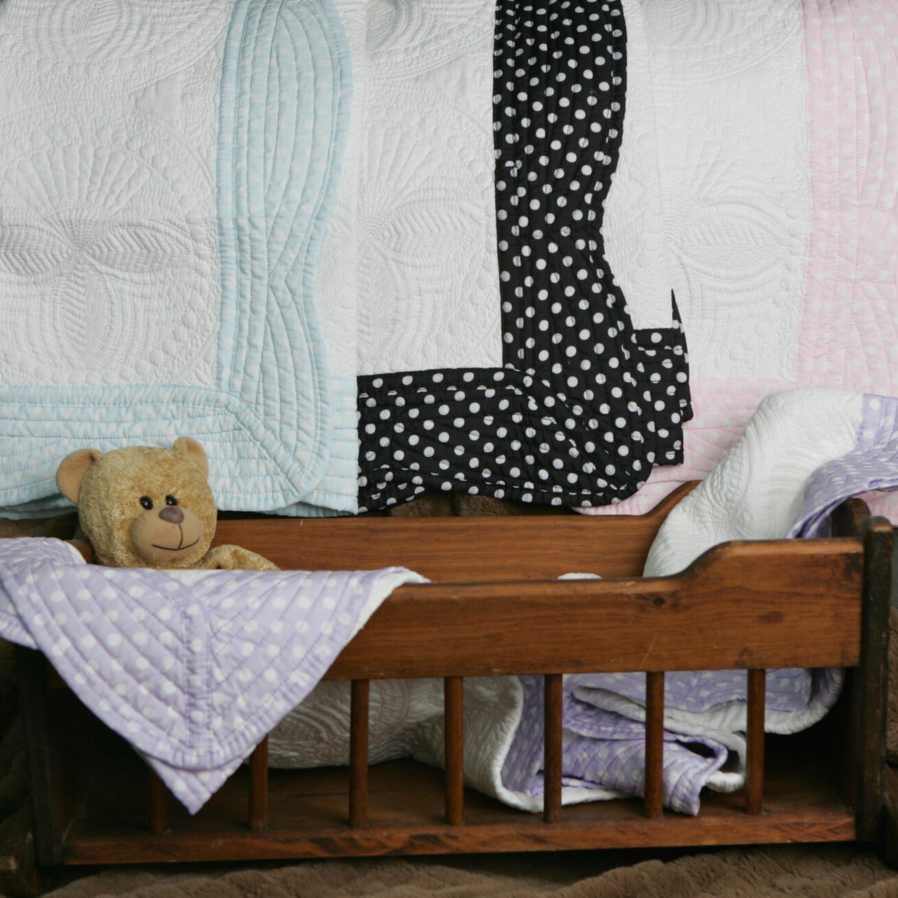 Blue Polka Dot Quilt