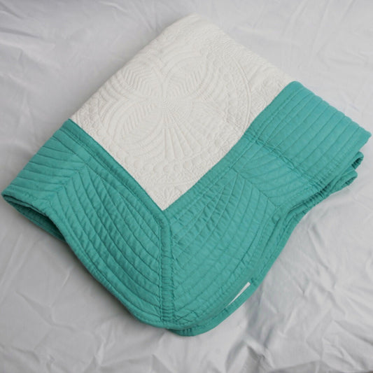 Teal Bordered Quilt